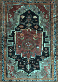 Persian Light Blue Traditional Rug, tr340lblu