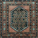 Square Persian Light Blue Traditional Rug, tr3410lblu