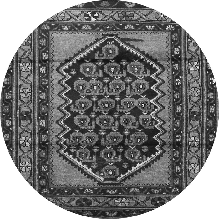 Machine Washable Persian Gray Traditional Rug, wshtr3410gry