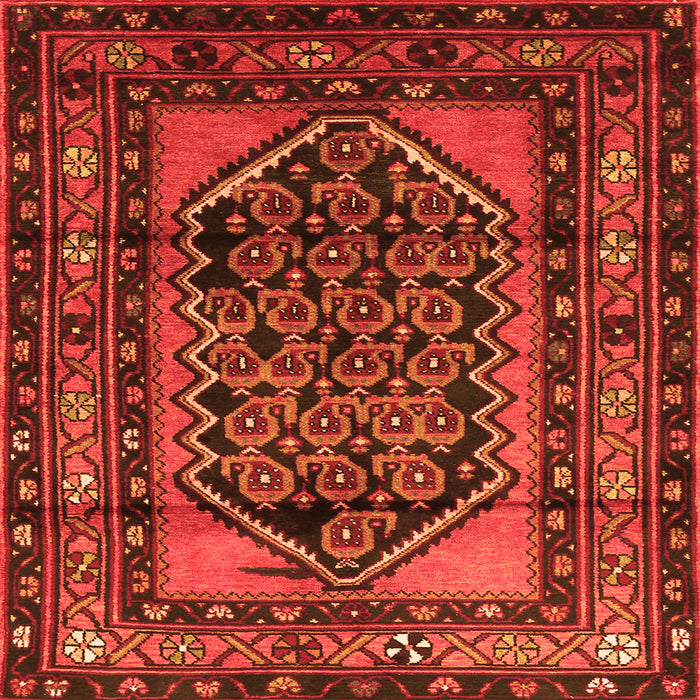 Serging Thickness of Persian Orange Traditional Rug, tr3410org