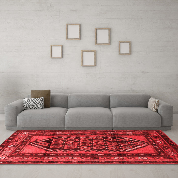 Traditional Red Washable Rugs