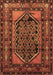 Machine Washable Persian Brown Traditional Rug, wshtr3410brn