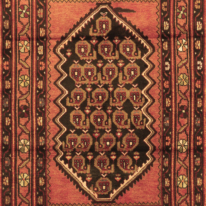 Machine Washable Persian Brown Traditional Rug, wshtr3410brn