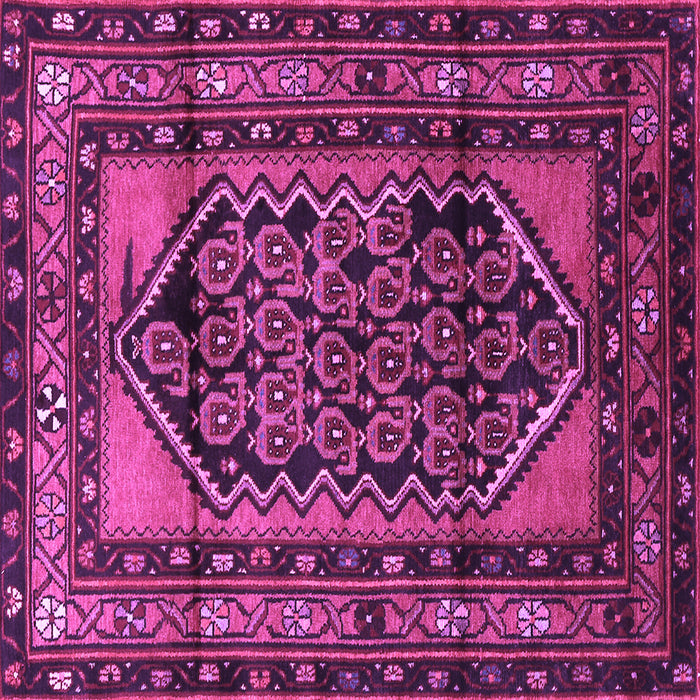 Square Persian Purple Traditional Rug, tr3410pur