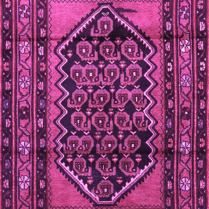 Machine Washable Persian Purple Traditional Area Rugs, wshtr3410pur