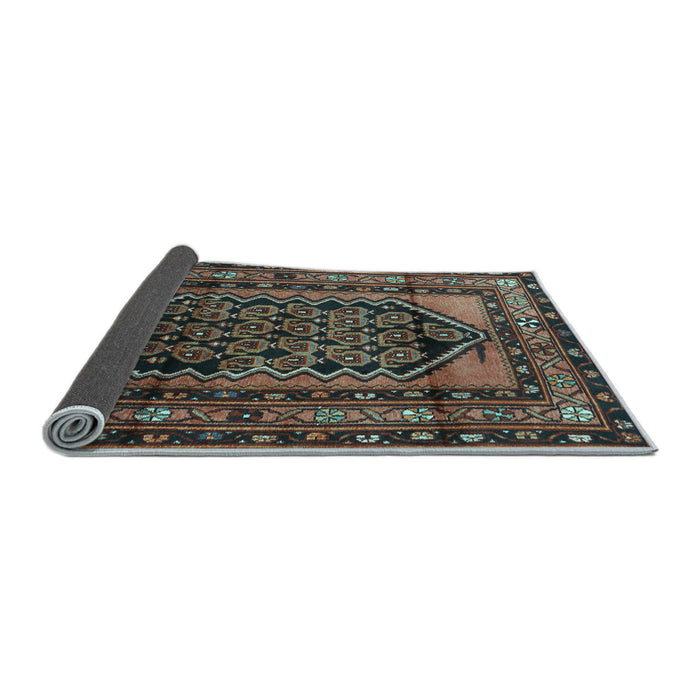 Sideview of Persian Light Blue Traditional Rug, tr3410lblu