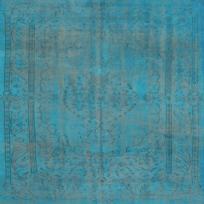 Square Persian Light Blue Traditional Rug, tr3411lblu