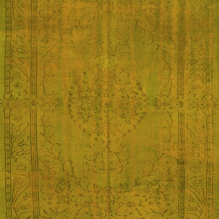 Machine Washable Persian Yellow Traditional Rug, wshtr3411yw