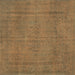 Square Persian Brown Traditional Rug, tr3411brn