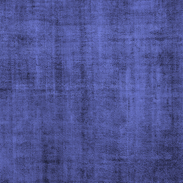 Square Machine Washable Persian Blue Traditional Rug, wshtr3412blu