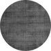 Square Persian Gray Traditional Rug, tr3412gry