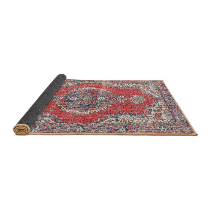 Sideview of Traditional Brown Red Persian Rug, tr3413