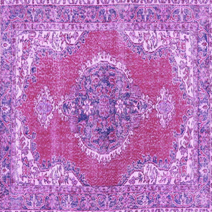 Square Persian Purple Traditional Rug, tr3413pur