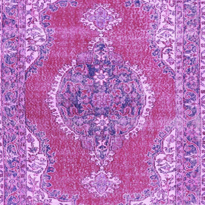Machine Washable Persian Purple Traditional Area Rugs, wshtr3413pur