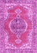 Machine Washable Persian Pink Traditional Rug, wshtr3413pnk