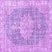 Square Persian Purple Traditional Rug, tr3414pur