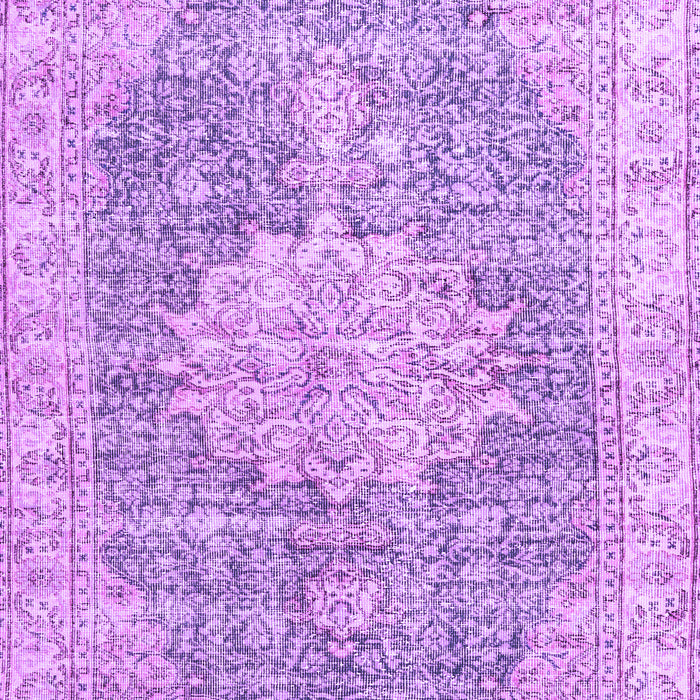Machine Washable Persian Purple Traditional Area Rugs, wshtr3414pur