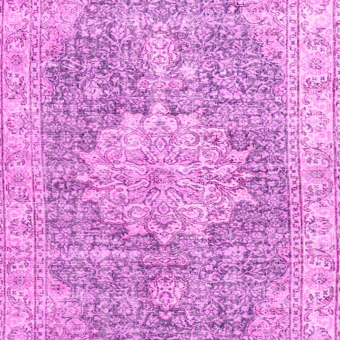 Machine Washable Persian Pink Traditional Rug, wshtr3414pnk