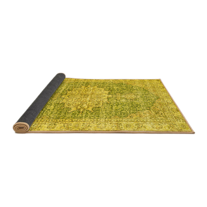 Sideview of Persian Yellow Traditional Rug, tr3414yw