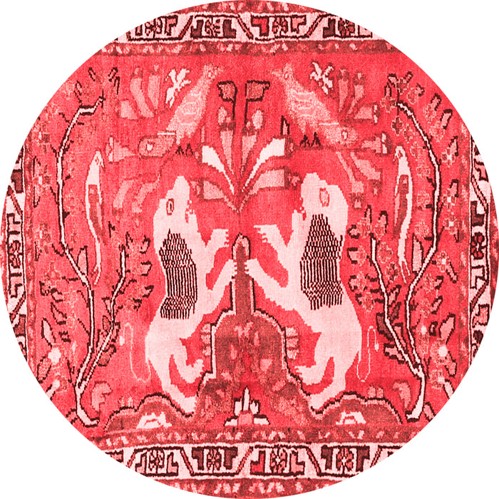 Machine Washable Persian Red Traditional Rug, wshtr3415red