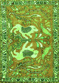 Persian Green Traditional Rug, tr3415grn