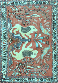 Persian Light Blue Traditional Rug, tr3415lblu