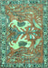 Persian Turquoise Traditional Rug, tr3415turq
