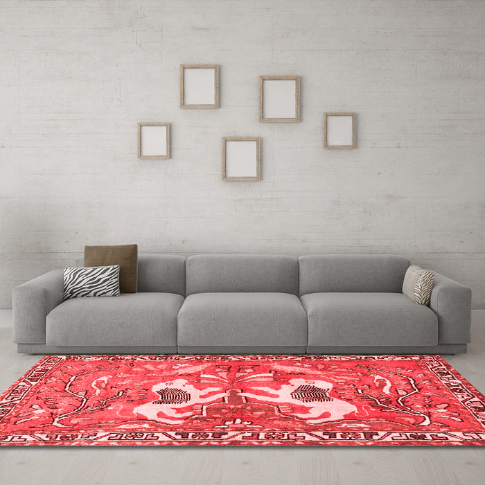 Traditional Red Washable Rugs