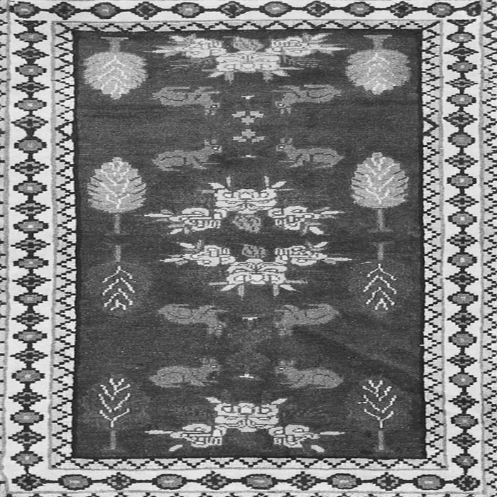 Serging Thickness of Persian Gray Traditional Rug, tr3416gry