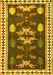 Machine Washable Persian Yellow Traditional Rug, wshtr3416yw