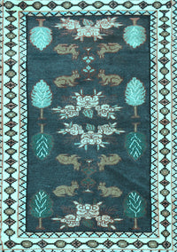 Persian Light Blue Traditional Rug, tr3416lblu