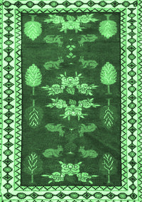 Persian Emerald Green Traditional Rug, tr3416emgrn