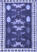 Machine Washable Persian Blue Traditional Rug, wshtr3416blu