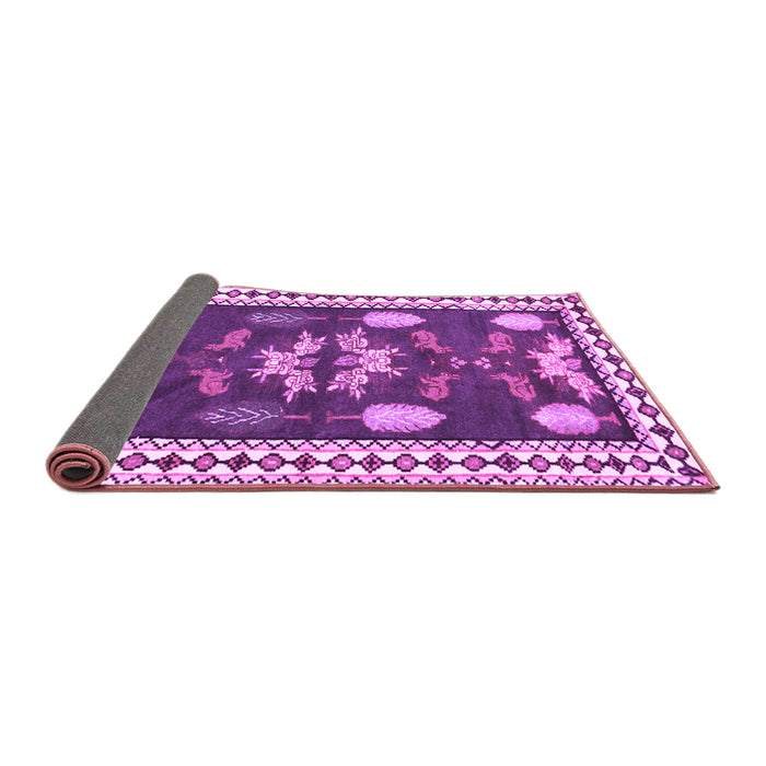 Sideview of Persian Purple Traditional Rug, tr3416pur