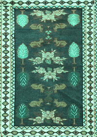 Persian Turquoise Traditional Rug, tr3416turq