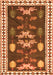 Serging Thickness of Machine Washable Persian Orange Traditional Area Rugs, wshtr3416org