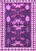 Machine Washable Persian Purple Traditional Area Rugs, wshtr3416pur