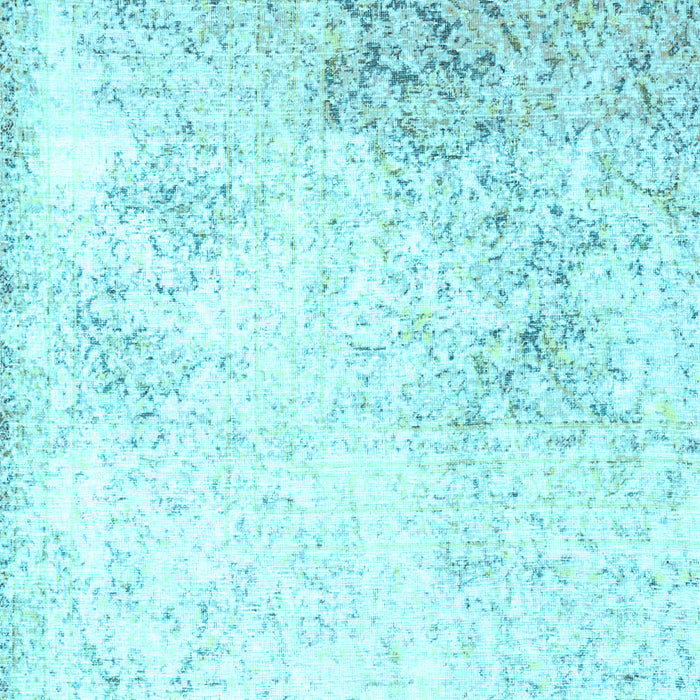 Machine Washable Persian Light Blue Traditional Rug, wshtr3417lblu