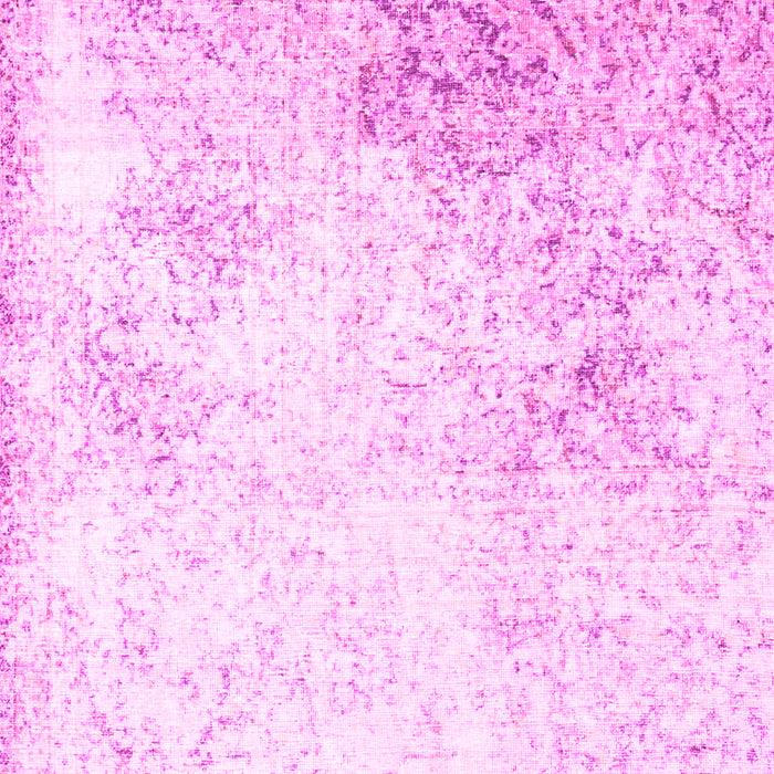 Machine Washable Persian Pink Traditional Rug, wshtr3417pnk