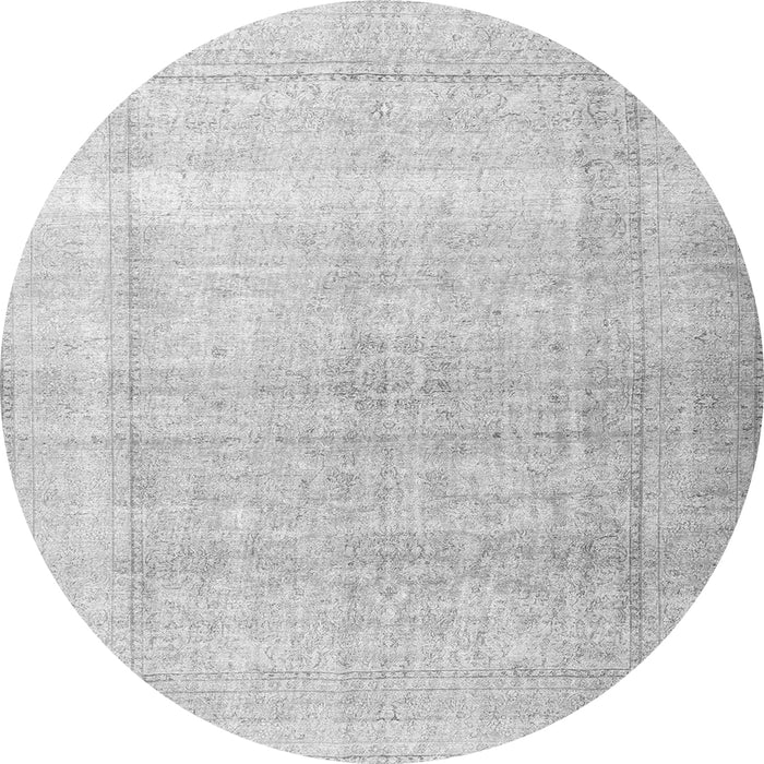 Square Persian Gray Traditional Rug, tr3418gry