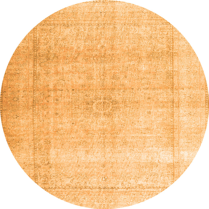 Machine Washable Persian Orange Traditional Area Rugs, wshtr3418org