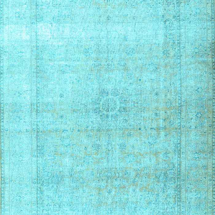 Machine Washable Persian Light Blue Traditional Rug, wshtr3418lblu