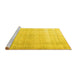 Sideview of Machine Washable Persian Yellow Traditional Rug, wshtr3418yw