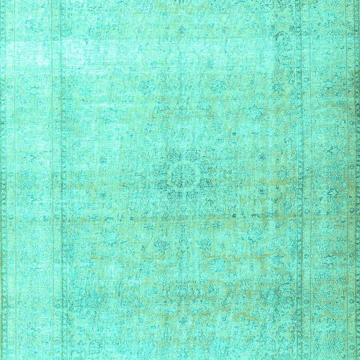 Machine Washable Persian Turquoise Traditional Area Rugs, wshtr3418turq