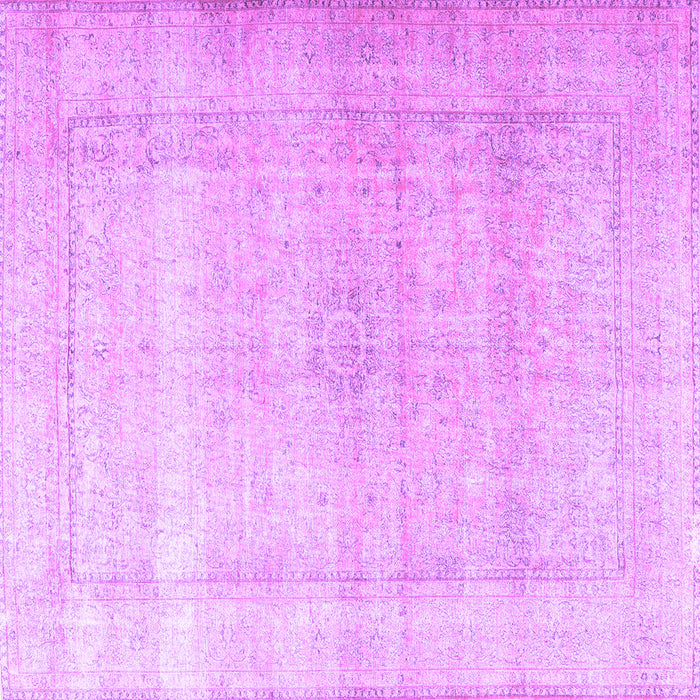 Square Persian Purple Traditional Rug, tr3418pur