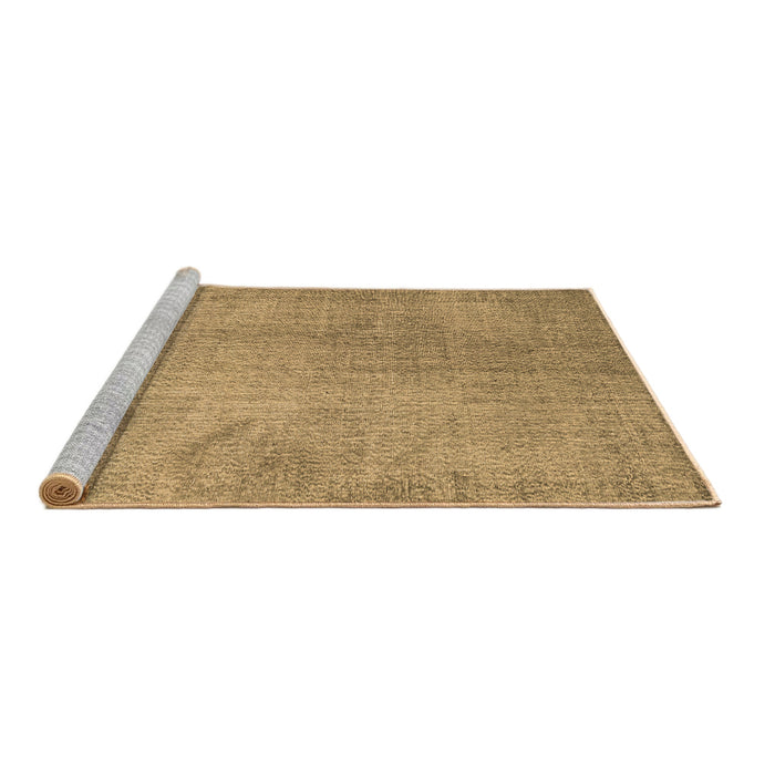Sideview of Machine Washable Persian Brown Traditional Rug, wshtr3419brn