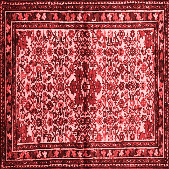 Machine Washable Persian Red Traditional Rug, wshtr341red
