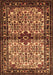 Machine Washable Persian Brown Traditional Rug, wshtr341brn