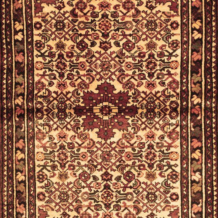 Machine Washable Persian Brown Traditional Rug, wshtr341brn