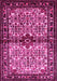 Machine Washable Persian Pink Traditional Rug, wshtr341pnk